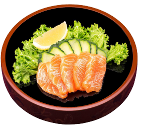 6 Lachs Sashimi
