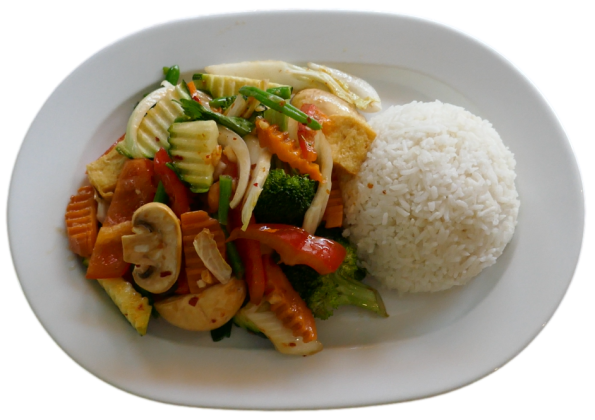 Tofu sa ot (scharf & vegetarisch)