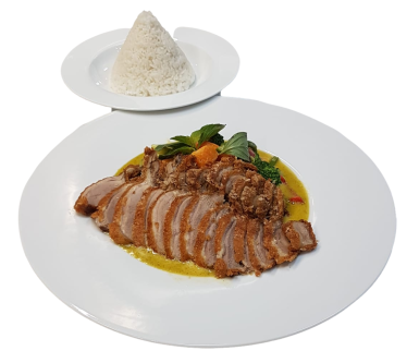Dùi gà cà ri (scharf)